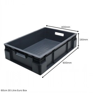 Heavy Duty Stacking Euro Box 60cm 30 Litre